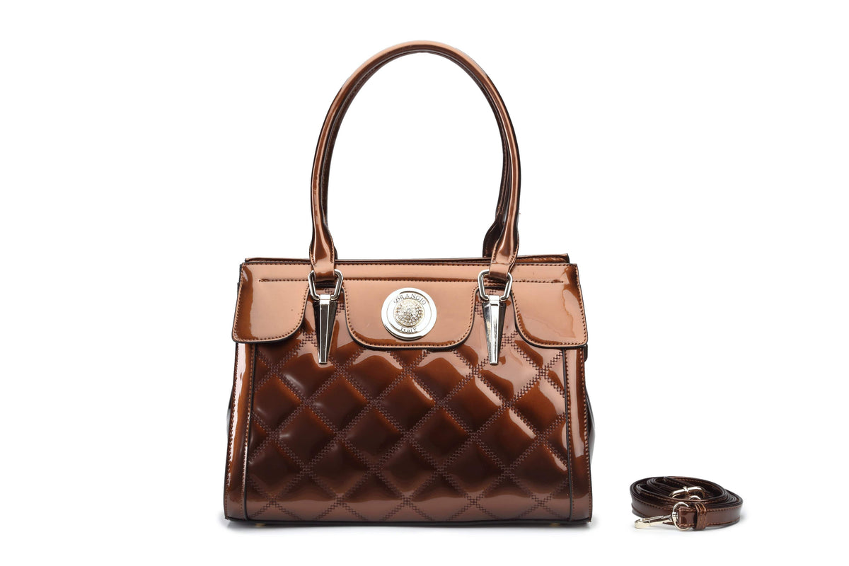 Brangio Italy Collections Handbag Brown BI Dreamworks Retro Crossbody Bag in Brown, Light Gold, Orange, D. Green, or Black