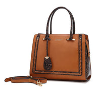 Brangio Italy Collections Handbag Brown Dragon Queen Elegant Top Handle Bag