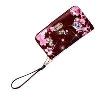 Brangio Italy Collections Handbag Burgundy BI Hummingbird  Wristlet in Burgundy, White, Blue, Black, Bronze, Pewter, or Red