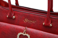 Brangio Italy Collections Handbag Coffee BI Women's Heart of Gold Handmade Tote in Gold, Coffee, or Black