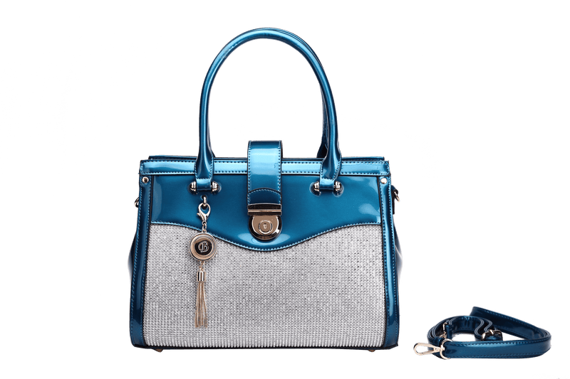 Brangio Italy Collections Handbag Diamond Princess Vegan Leather Tote Bag