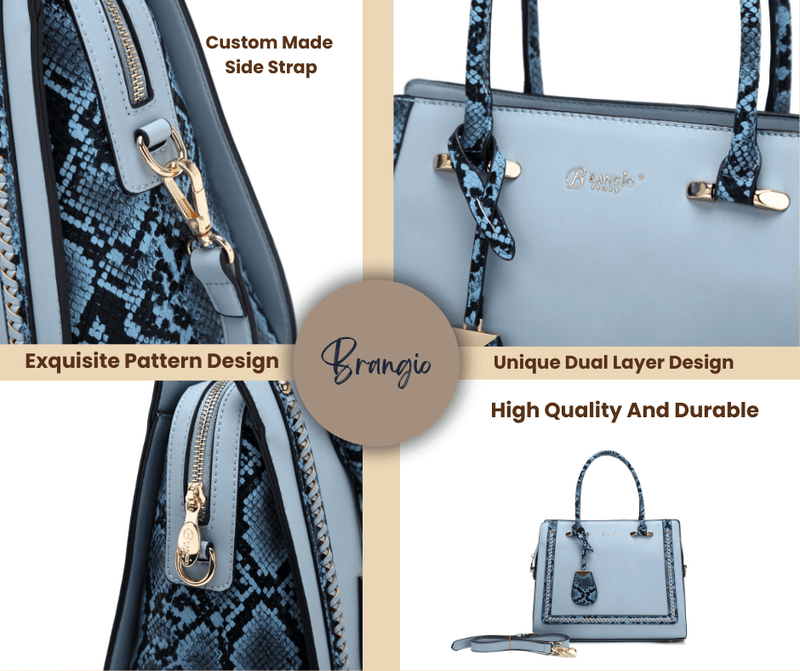 Brangio Italy Collections Handbag Dragon Queen Elegant Top Handle Bag