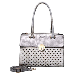 Brangio Italy Collections Handbag Ivory BI Twinkle Moon Women's Crystal Handbag in Ivory