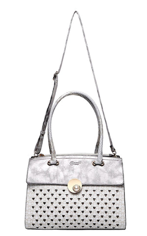 Brangio Italy Collections Handbag Ivory BI Twinkle Moon Women's Crystal Handbag in Ivory