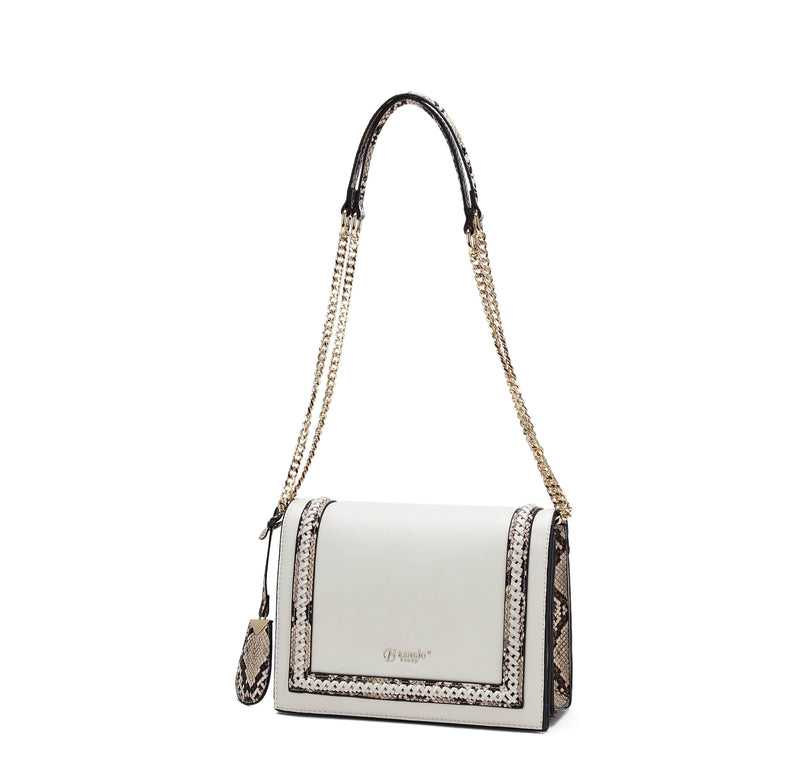 Brangio Italy Collections Handbag Ivory Dragon Satchel Elegant Classy Crossbody Bag - Colors Available | BI