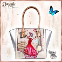 Brangio Italy Collections Handbag Lady Luck 2.0 Vintage Scratch & Stain Resistant Top-Handle Bag