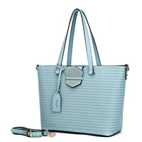 Brangio Italy Collections Handbag Light Blue BI Women's Femme Fatale Handmade Tote in Pink, Lt Blue, Gold, Black, or Pearl White