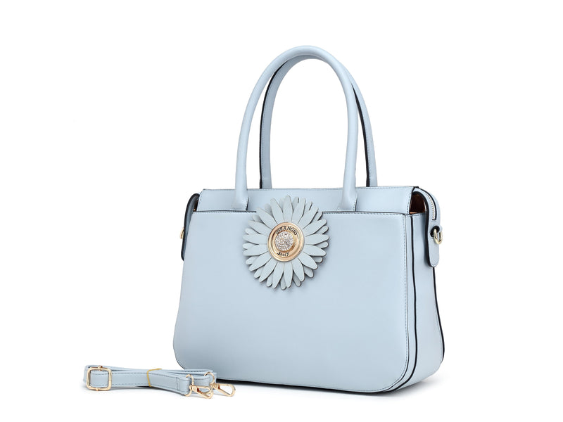 Brangio Italy Collections Handbag Light Blue BI Women's Vegan Leather  Sunshine Crossbody in Black, Blue, Pink, Red, or Silver