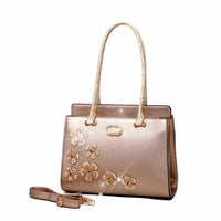 Brangio Italy Collections Handbag Light Gold BI Twinkle Cosmos Florality Purse and Handbag in Light Gold, Pewter, or Black