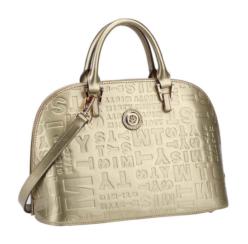 Brangio Italy Collections Handbag Light Gold Misty U.S.A. Women's Aveline Dome Satchel in Light Gold