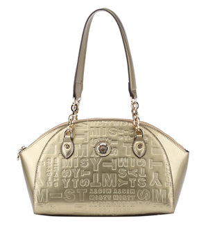 Brangio Italy Collections Handbag Light Gold Misty U.S.A. Women's Fleur Shoulder Bag in Red