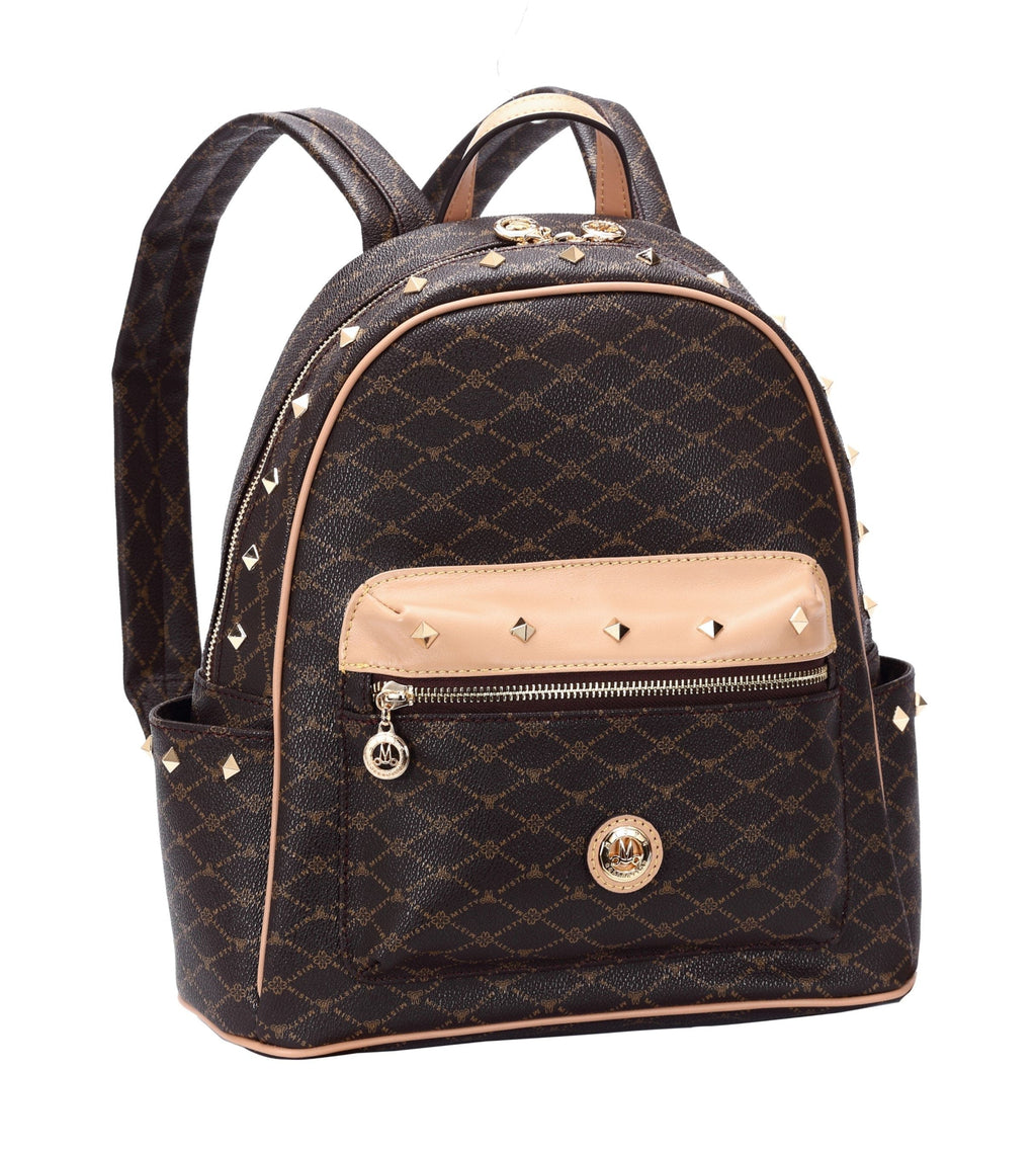 Brangio Italy Collections Handbag Misty U.S.A. Women's Signature Collection Backpack in Brown