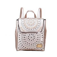 Brangio Italy Collections Handbag Pearl White BI Rosè Twinkle Star Backpack for Women in Pink, Orange, Gold, White, Pewter, or Black