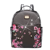 Brangio Italy Collections Handbag Pewter BI Hummingbird Backpack in White, Black, Blue, Red, Bronze, Burgundy, or Pewter