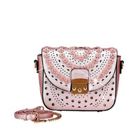 Brangio Italy Collections Handbag Pink BI Rosè Celestial Star Crossbody Crystal Satchel in Pink, Gold, Pewter, White, or Black