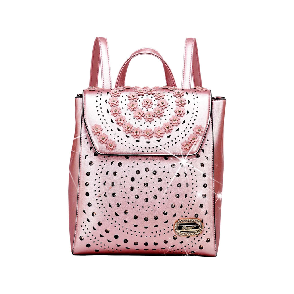 Brangio Italy Collections Handbag Pink BI Rosè Twinkle Star Backpack for Women in Pink, Orange, Gold, White, Pewter, or Black