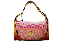 Brangio Italy Collections Handbag Pink Misty Genuine Cowhide Leather Trim And Shoulder Purse