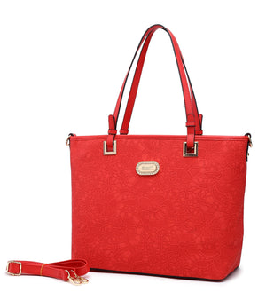 Brangio Italy Collections Handbag Red BI Women's Blossoming Love Shoulder Bag in Black Brown, Red, Rose Gold, or Ivory