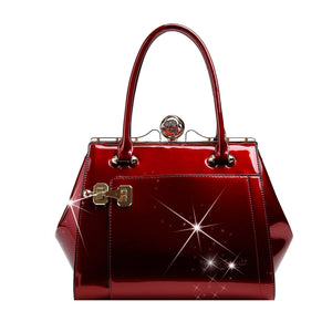 Brangio Italy Collections Handbag Red BI Women's Euro Moda Women Handbag in Black, Royal Blue, Red, Bronze, or Pewter