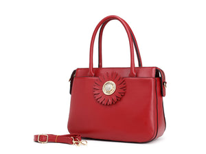 Brangio Italy Collections Handbag Red BI Women's Vegan Leather  Sunshine Crossbody in Black, Blue, Pink, Red, or Silver