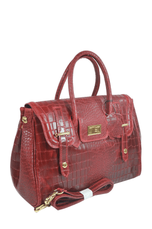 Brangio Italy Collections Handbag Red Misty U.S.A. Women's 100% Genuine Cowhide Leather Purse Made In Italy in Green