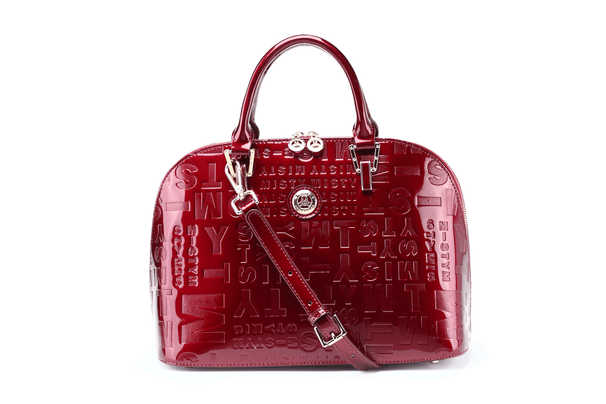 Brangio Italy Collections Handbag Red Misty U.S.A. Women's Aveline Dome Satchel in Light Gold