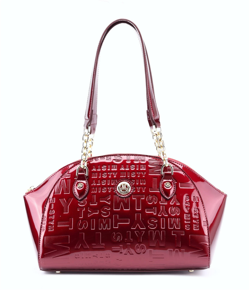 Brangio Italy Collections Handbag Red Misty U.S.A. Women's Fleur Shoulder Bag in Red