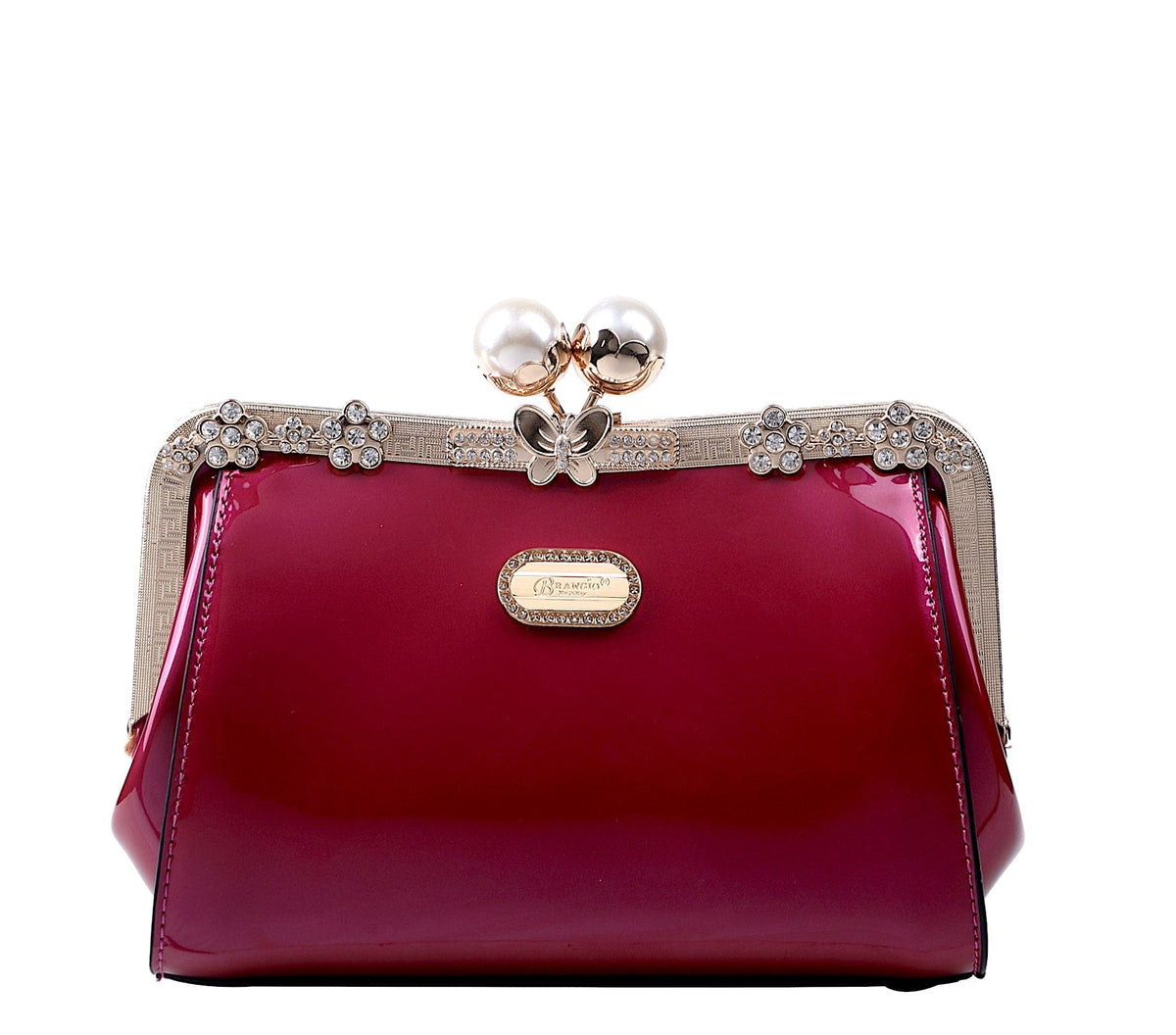 Brangio Italy Collections Handbag Rose Starry Ocean Blossom Stains & Damage Resistant Womens Crossbody Clutch
