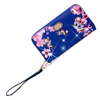 Brangio Italy Collections Handbag Royal Blue BI Hummingbird  Wristlet in Burgundy, White, Blue, Black, Bronze, Pewter, or Red