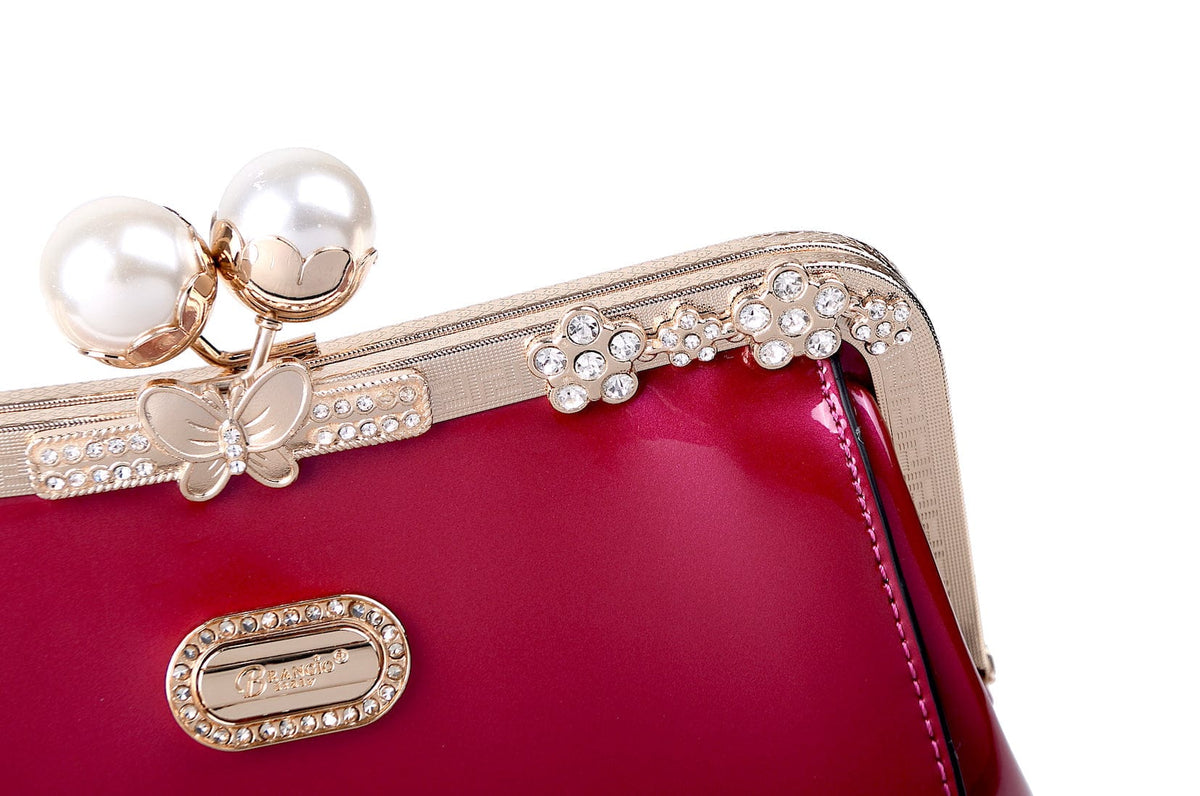 Brangio Italy Collections Handbag Starry Ocean Blossom Stains & Damage Resistant Womens Crossbody Clutch