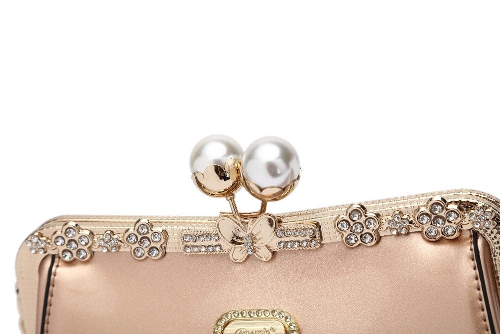 Brangio Italy Collections Handbag Starry Ocean Blossom Stains & Damage Resistant Womens Crossbody Clutch
