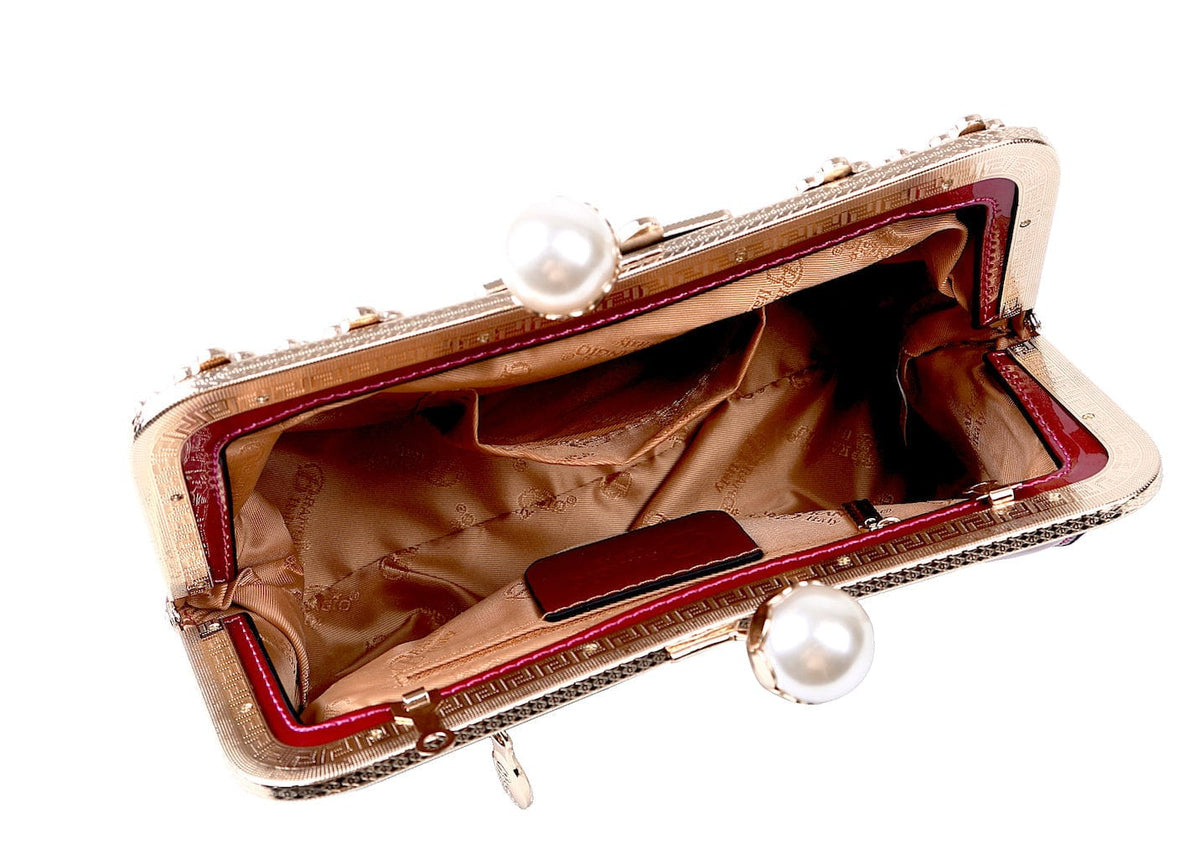 Brangio Italy Collections Handbag Starry Ocean Blossom Stains & Damage Resistant Womens Crossbody Clutch