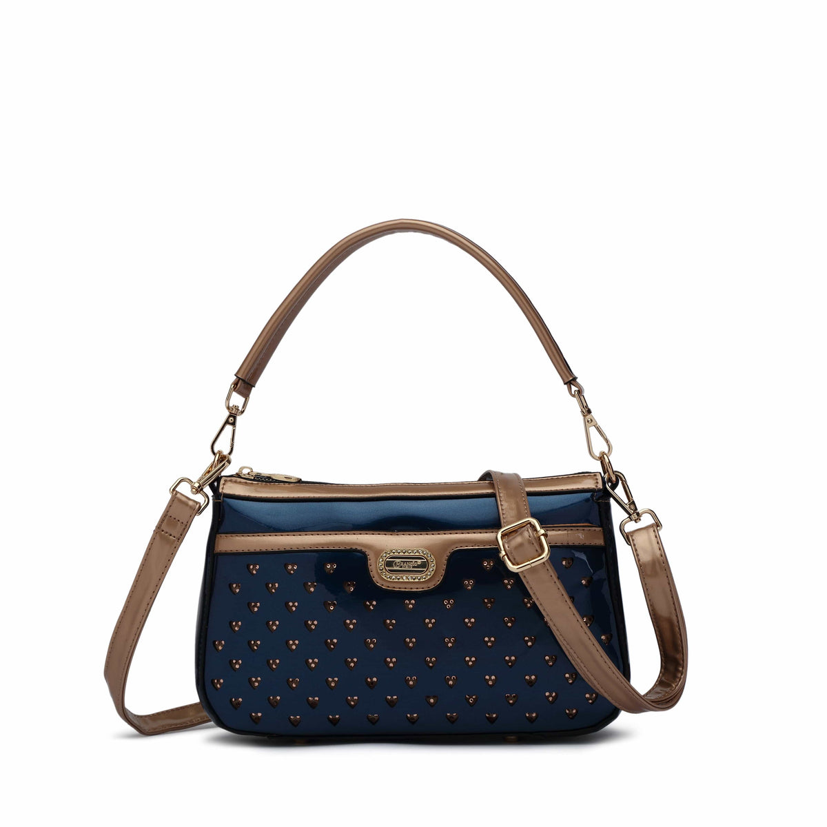 Brangio Italy Collections Handbag Starz Art Retro Vegan Leather Crossbody Bag