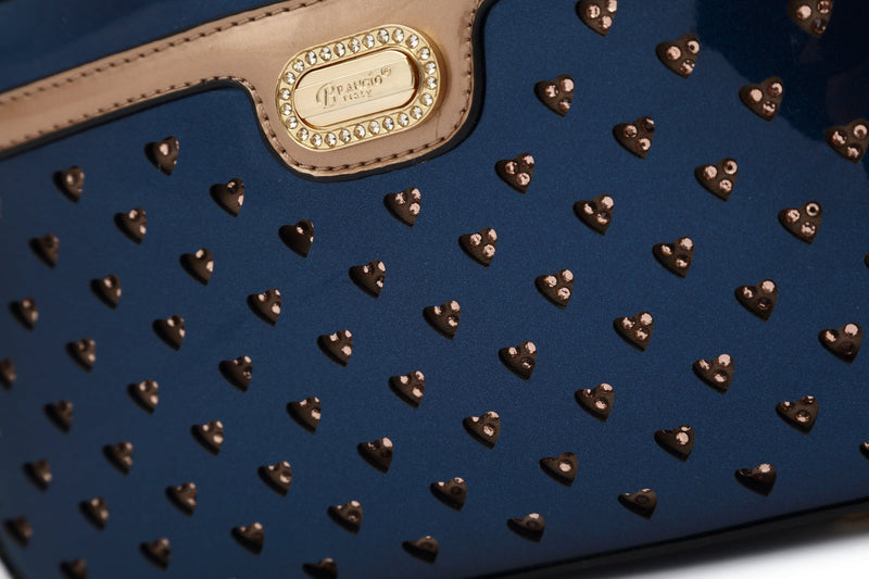 Brangio Italy Collections Handbag Starz Art Retro Vegan Leather Crossbody Bag