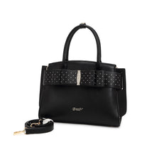 Brangio Italy Collections Handbags Black Ribbon Festive Top Handle Satchel with Rhinestones - Colors Available | BI