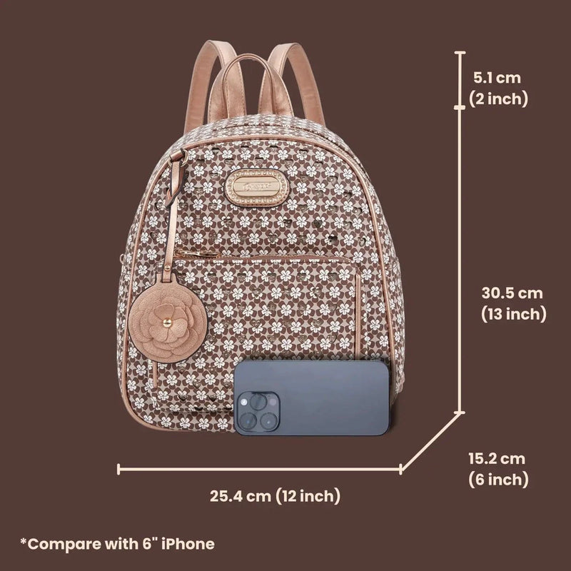 Brangio Italy Collections Handbags WanderLust Mini Backpack in Brown, Royal Blue, Ivory, or Black |BI