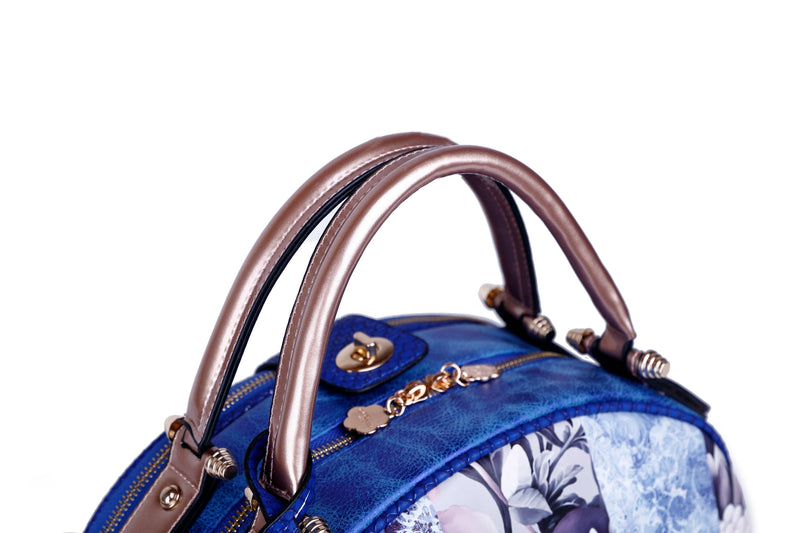 Brangio Italy Collections Luggage Blossomz Dome Designer Vegan Luxury Leather Bag for Women