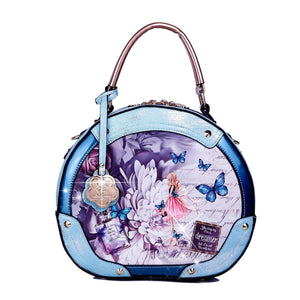 Brangio Italy Collections Luggage Light Blue Dreamerz Vintage Fashion Handbag Ball Bag