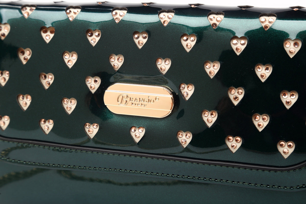 Brangio Italy Collections Wallet BI Starz Art Retro Multipocket Mini Clutch Crossbody Bag - Colors Available