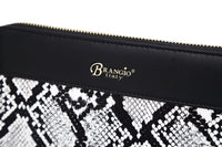 Brangio Italy Collections Wallet BI Women's Serpa Handmade Wristlet Wallet in Beige or Black