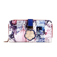 Brangio Italy Collections Wallet Blue Blossomz Graphic Design Fashion Wallet for Women