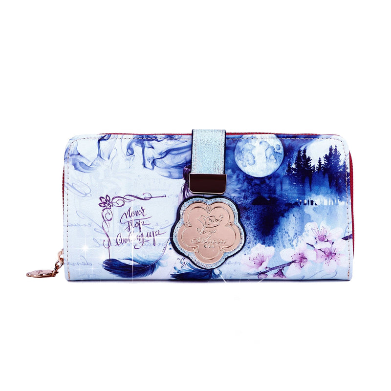 Brangio Italy Collections Wallet Blue Fairy Tale Wallet for Women Travel Companion