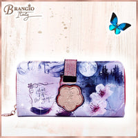 Brangio Italy Collections Wallet Burgundy Fairy Tale Wallet for Women Travel Companion