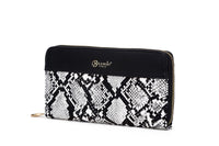 Brangio Italy Collections Wallet Night Black BI Women's Serpa Handmade Wristlet Wallet in Beige or Black