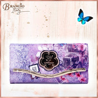 Brangio Italy Collections Wallet Vintage Darling Leather Wallets for Women with Multiple Pockets