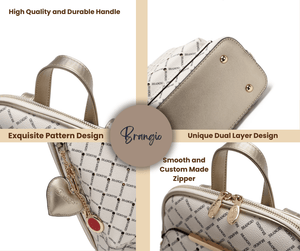 Brangio Italy Collections Women's Backpack Ruby Work Crystal Stud Travel Backpack |BI