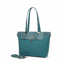 Brangio Italy Collections Women's Handbag Blue Starfall Tote Handbag |BI