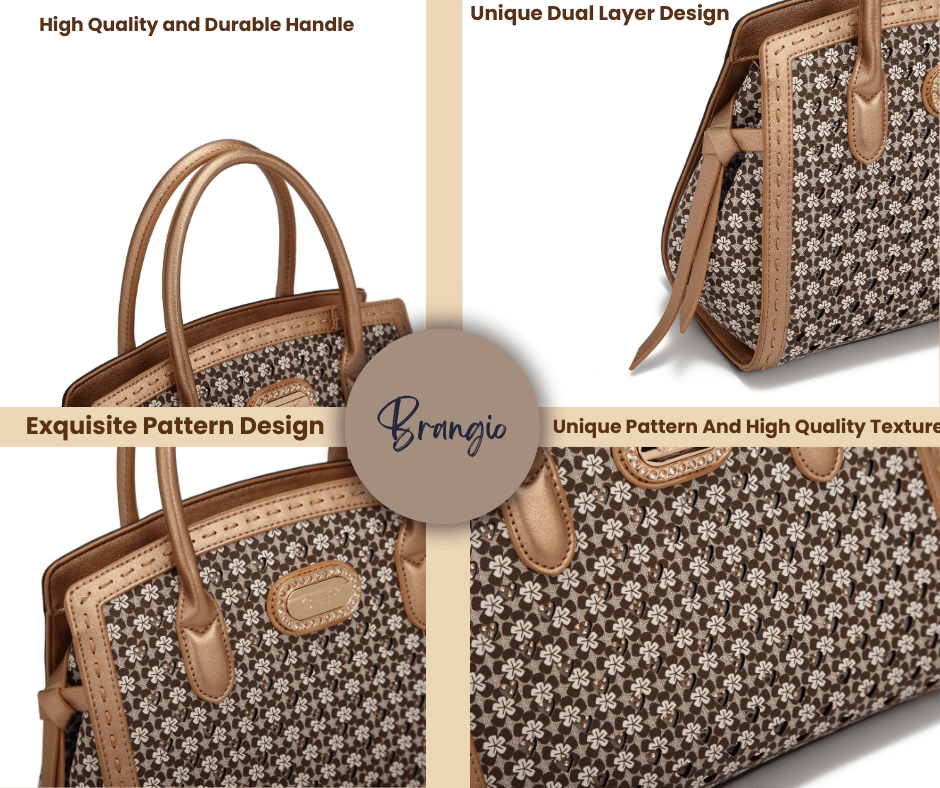 Brangio Italy Collections Women's Handbag Diamond Marvel Rhinestone Top Handle Bag |BI