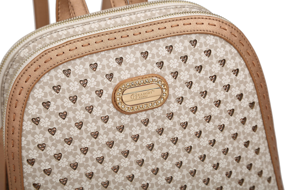 Brangio Italy Collections Women's Handbag Diamond Marvel Rhinestone Work Travel Backpack |BI