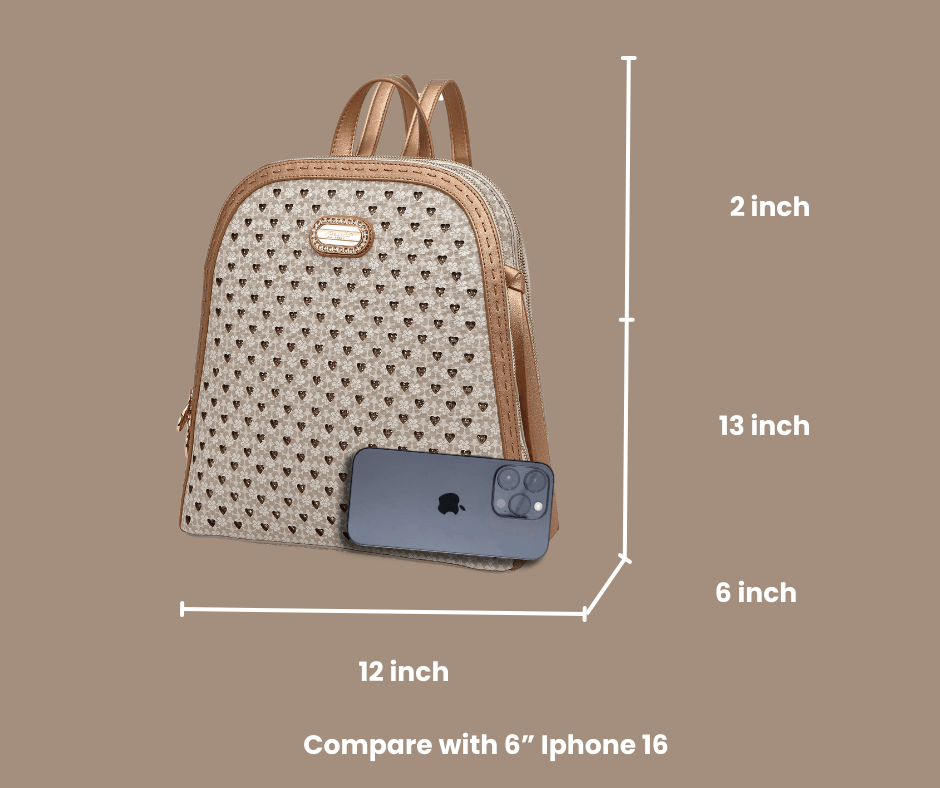 Brangio Italy Collections Women's Handbag Diamond Marvel Rhinestone Work Travel Backpack |BI